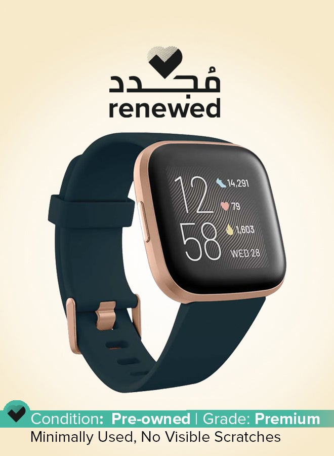 Fitbit Renewed - Versa 2 Smartwatch Emerald - Image 1