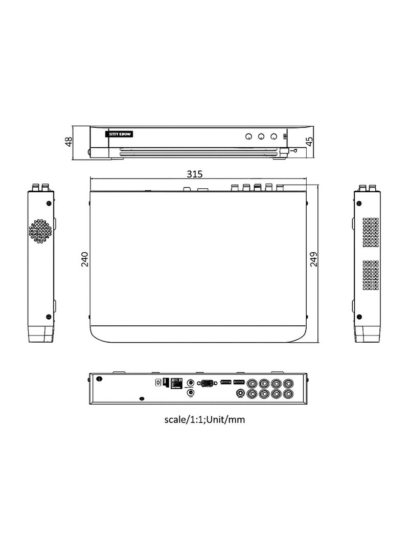 HIKVISION iDS-7208HQHI-M1/XT 8CH 5MP Lite AcuSense Turbo HD DVR, H.265 Pro+ Compression, 1U  - Image 2
