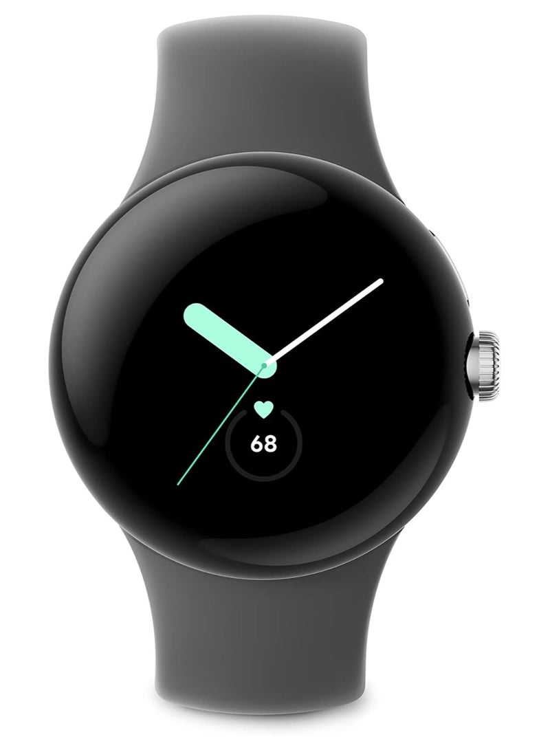 Google Pixel LTE Watch - Fitbit Activity Tracking - Wear OS Staniless Steel Case/ Charcoal Active band  - Image 3