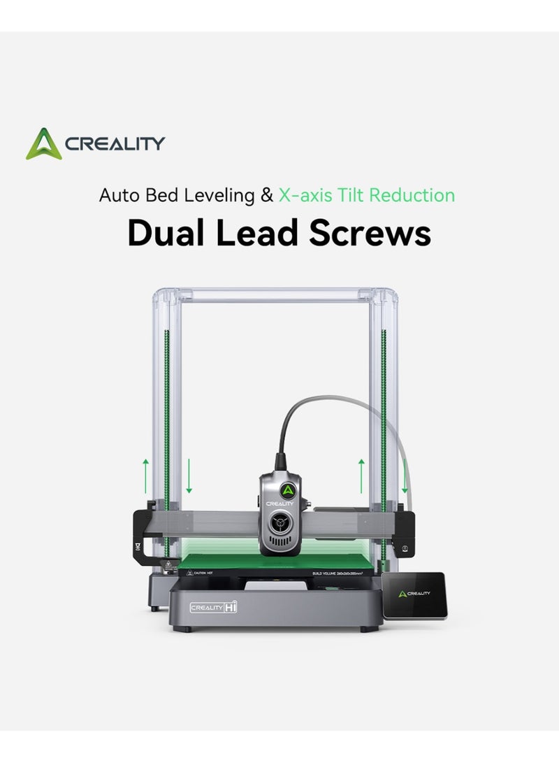 Creality 3D Hi Combo 3D Printer, New 3D Printer with 4 Colors Filament System, 500mm/s Speedy Smart 3D Printer with Color Touch Screen, Auto Leveling, Silent, for Home and office, Print Size 26×26×30cm Hi Combo - Image 2