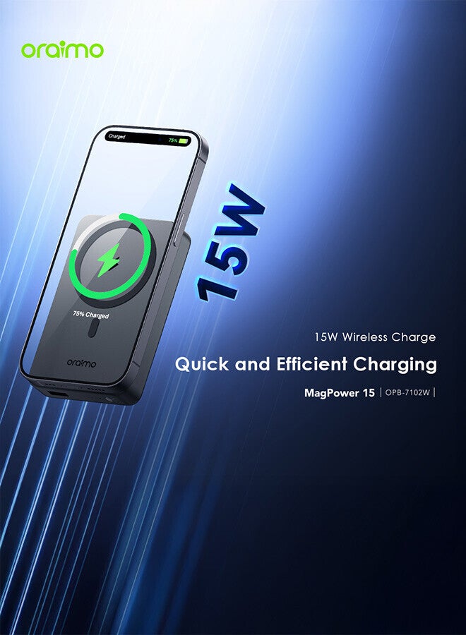 أورايمو بنك الطاقة MagPower 15 شحن لاسلكي 15 واط - - Image 4