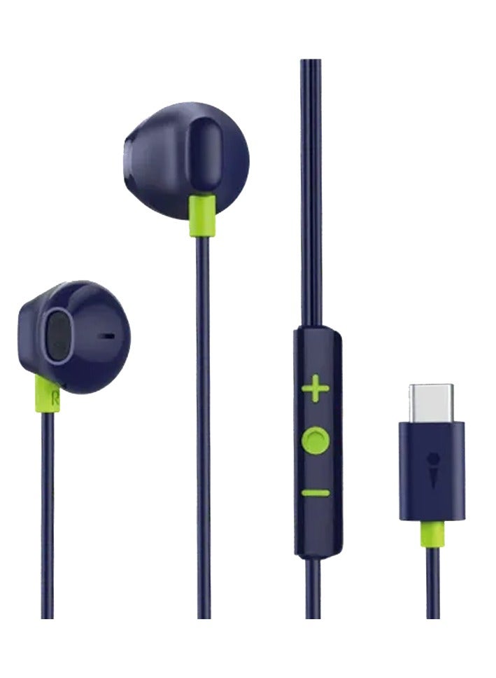 Oraimo Earbuds Halo Airy In-ear Wired Type-C Connector - Blue  - Image 1