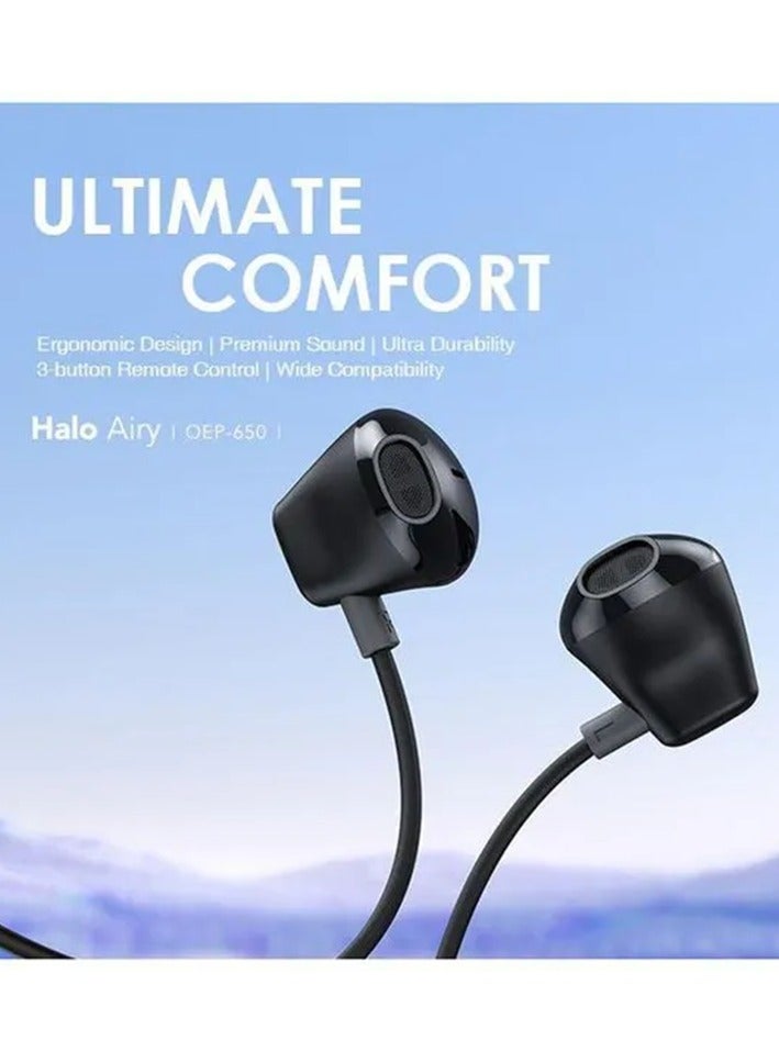 Oraimo Earbuds Halo Airy In-ear Wired Type-C Connector - Blue  - Image 2