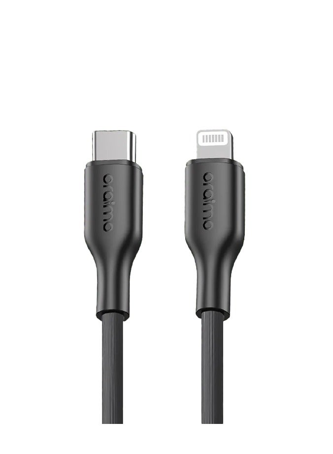 Oraimo Cable RobustLine USB-C To Lightning 1m 30W - Black