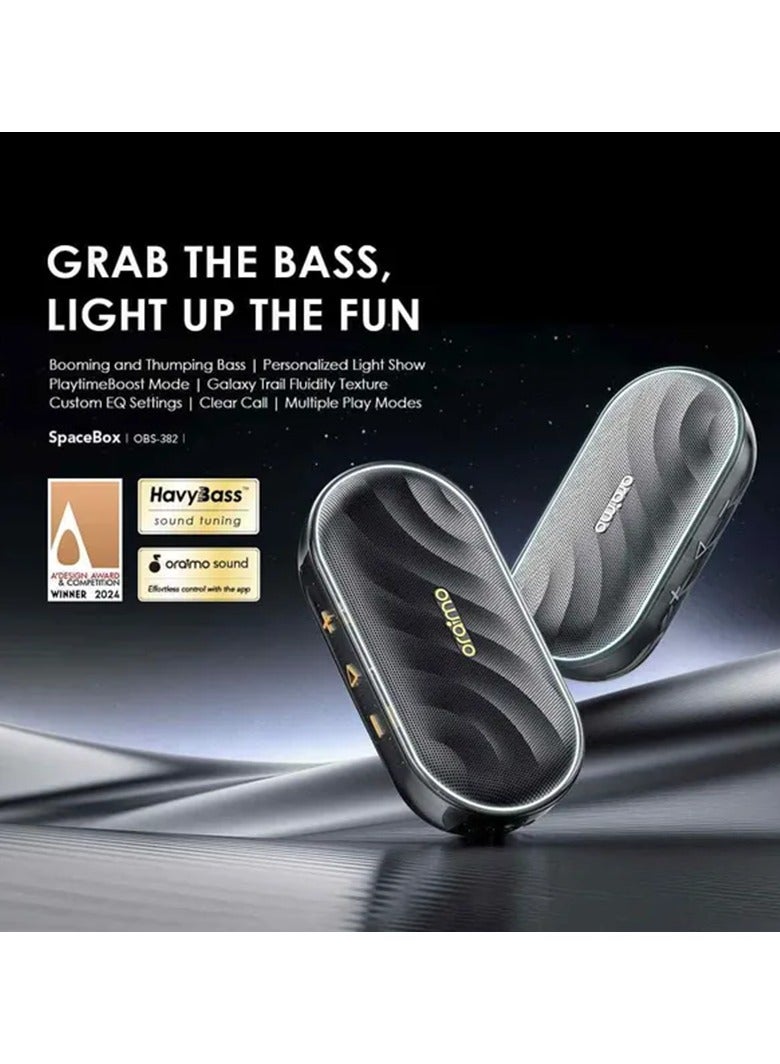 Oraimo Speaker SpaceBox FM Wireless 8W - Space Grey  - Image 2