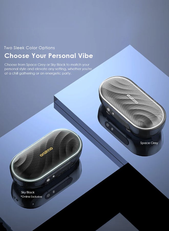 أورايمو Speaker SpaceBox FM Wireless 8W - Space Grey - Image 3