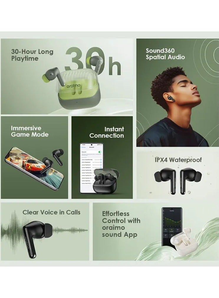 أورايمو SpaceBuds Neo True Wireless Spatial - Black - Image 3