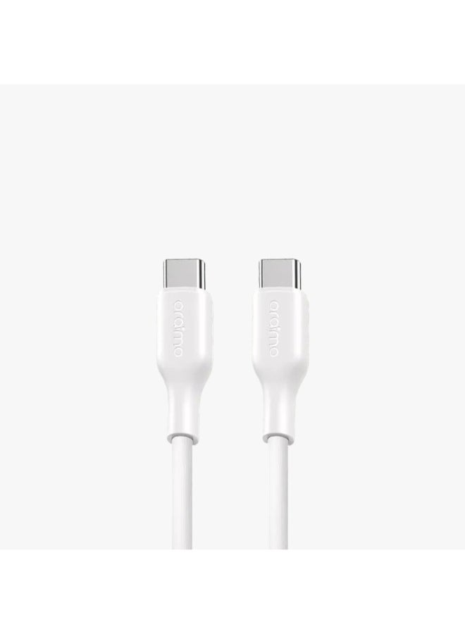 Oraimo RobustLine 60W Type-C to Type-C Cable | 3A 1.5M - White