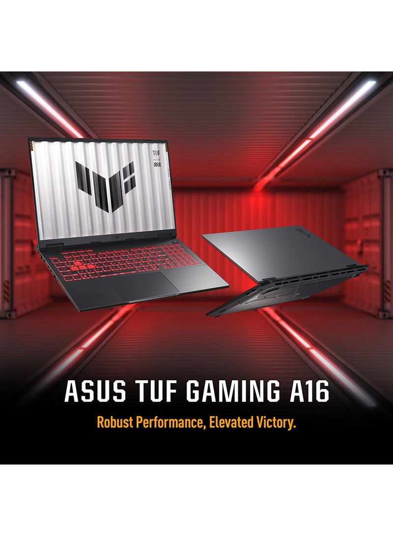 ASUS TUF A16 Gaming (2025) Laptop – AMD Ryzen 7-260 / 16inch FHD+ / 512GB SSD / 16GB RAM / 8GB NVIDIA GeForce RTX 5050 Graphics / Windows 11 Home – [FA608UH-G1S825W] English Jaeger Gray  - Image 2