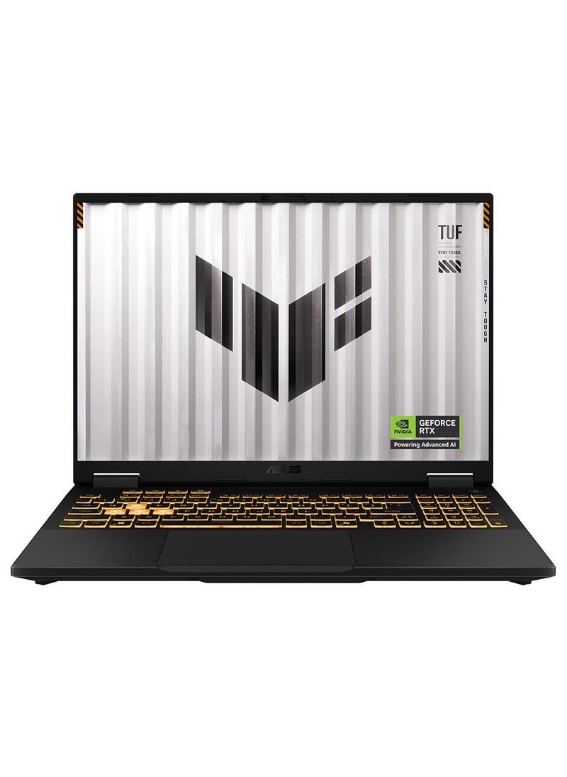 ASUS TUF F16 Gaming (2025) Laptop With 16 Inch WUXGA(1920x1200) Display,Intel Core i7-14650HX Processor/16GB RAM DDR5/1TB SSD/8GB NVIDIA GeForce RTX 5060 Graphics /Windows 11 Home/ Arabic Jaeger Gray - Image 1