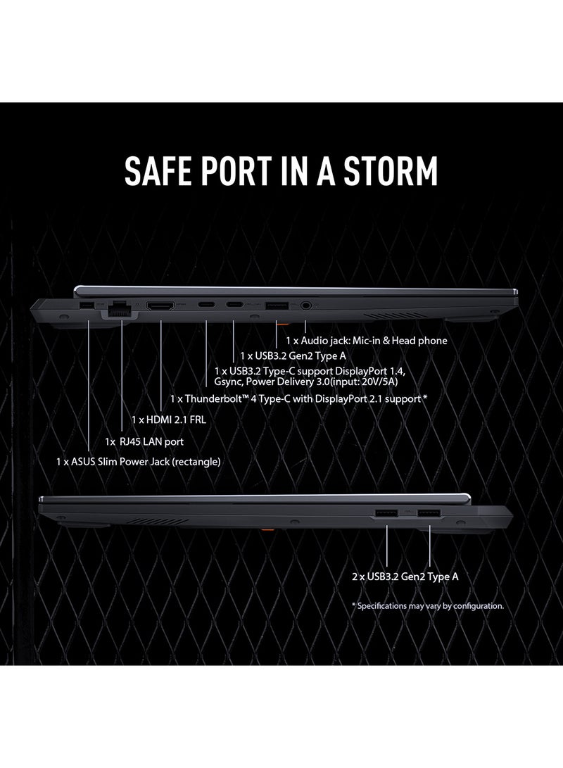 أسوس لابتوب الألعاب TUF F16 (2025) بشاشة WUXGA (1920x1200) مقاس 16 بوصة، مع معالج Intel Core i7-14650HX / 16GB RAM DDR5 / 1TB SSD / 8GB NVIDIA GeForce RTX 5060 / Windows 11 Home - Image 4