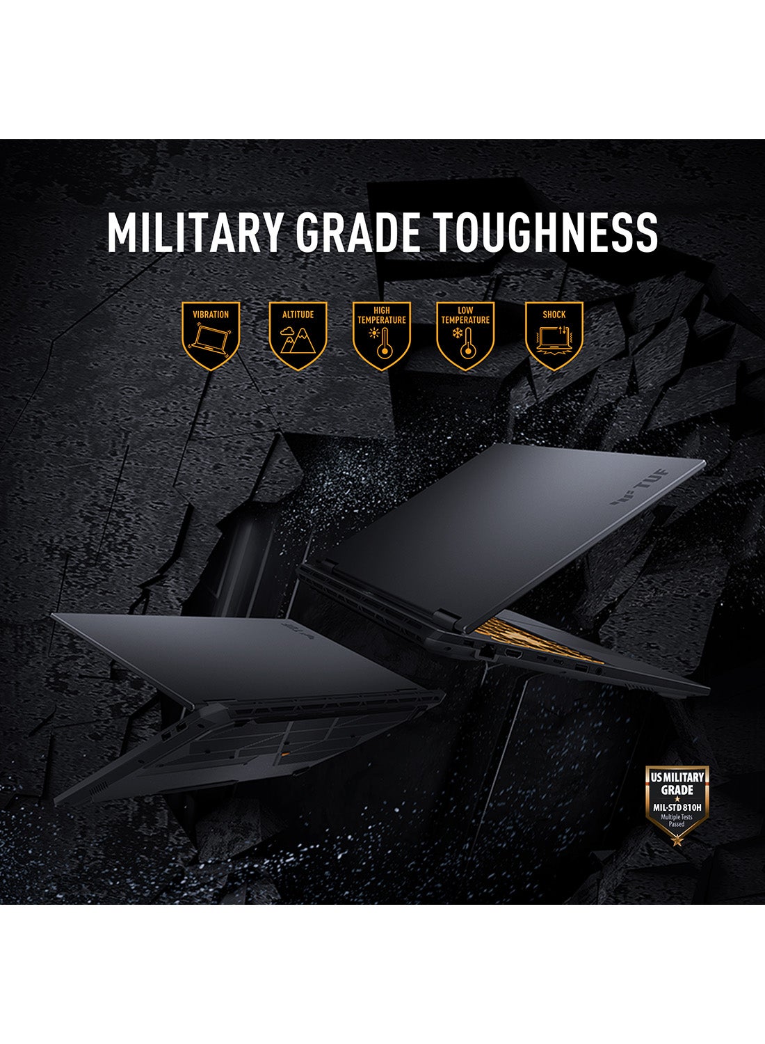 TUF F16 Gaming (2025) Laptop With 16 Inch WUXGA(1920x1200) Display,Intel Core i7-14650HX Processor/16GB RAM DDR5/1TB SSD/8GB NVIDIA GeForce RTX 5060 Graphics /Windows 11 Home/ Arabic Jaeger Gray image 7