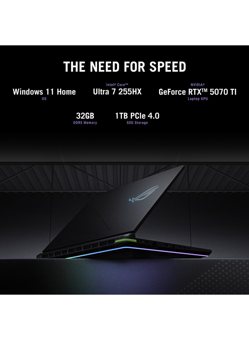 ASUS ROG Strix G16 Gaming (2025) Laptop – 2nd Series / Intel Core Ultra 7-255HX / 16inch FHD+ / 1TB SSD / 32GB RAM / 12GB NVIDIA GeForce RTX 5070 Graphics / Windows 11 Home – [G615LR-RV052W] English Volt Green  - Image 3