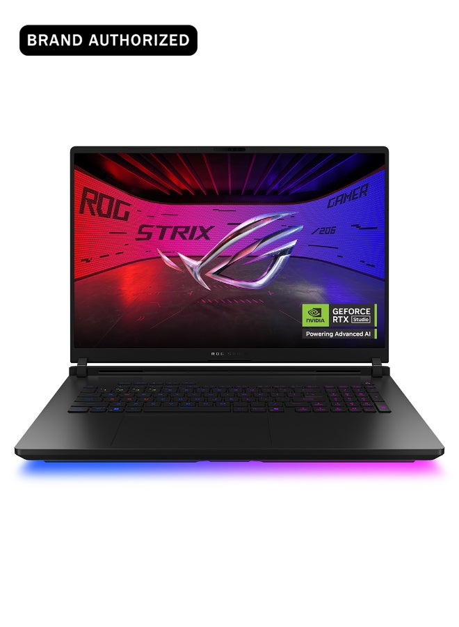 أسوس ROG Strix SCAR 18 Gaming (2025) Laptop 2nd Series 18-Inch 2K Display, Core Ultra 9-275HX Processor/64GB RAM/2TB SSD/12GB NVIDIA GeForce RTX 5070 Ti Graphics/Windows 11 Home English Off Black - Image 1