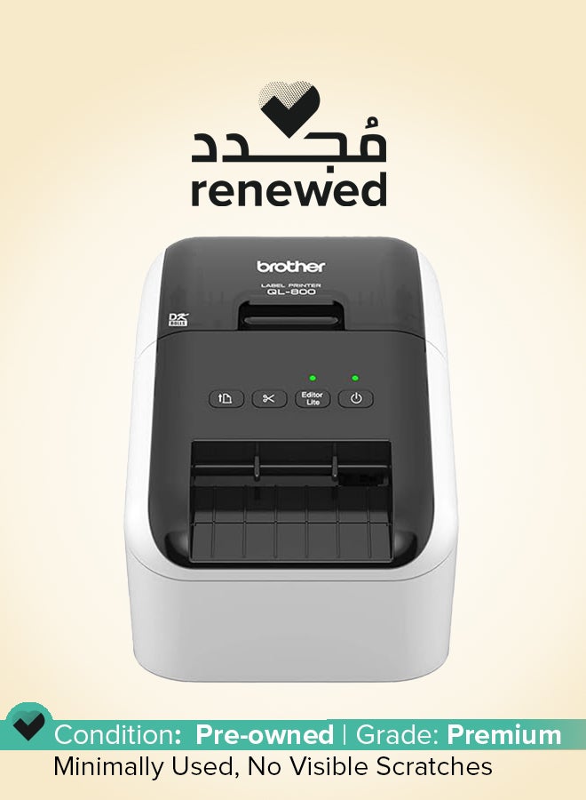 brother Renewed - QL-800 Professional Label Printer BLACK - Image 1