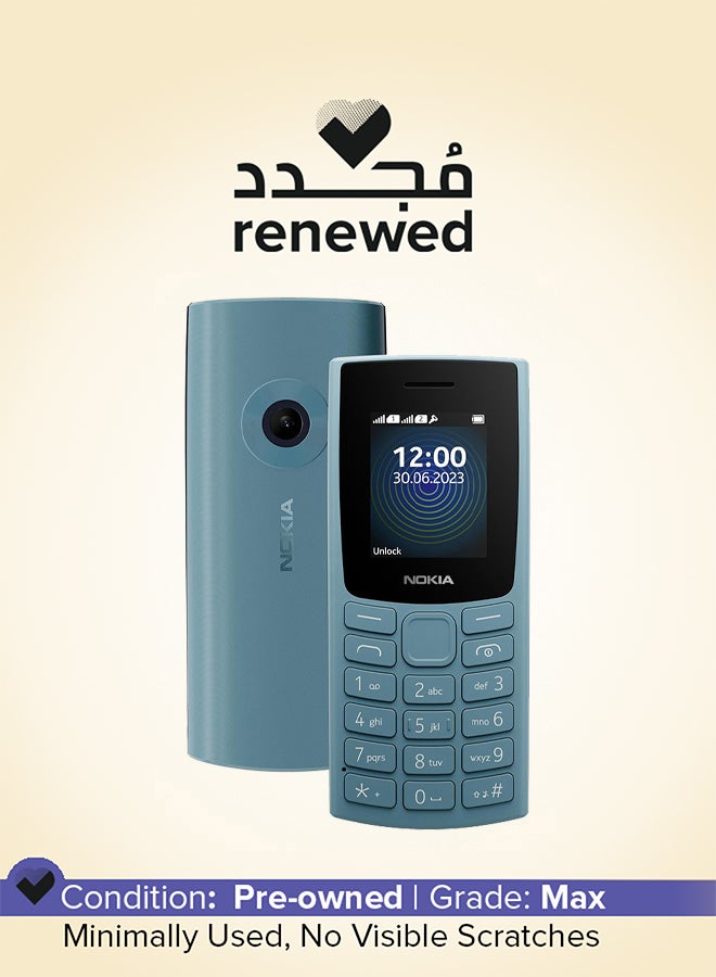 NOKIA Renewed - 110 Dual SIM 4G Keypad Phone - Aqua - Image 1