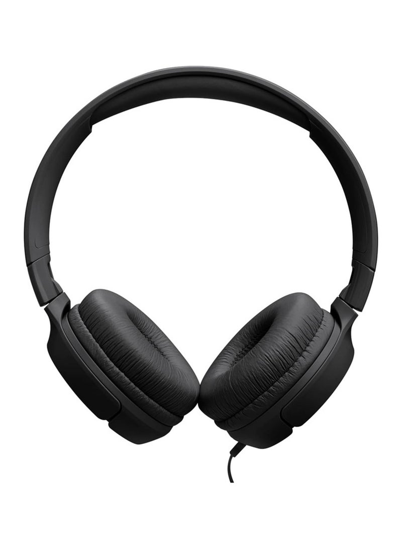 JBL Tune 520C USB-C Wired Headphones – Hi-Res Audio, Pure Bass, 3-Button Remote, Comfortable Fit Black  - Image 4