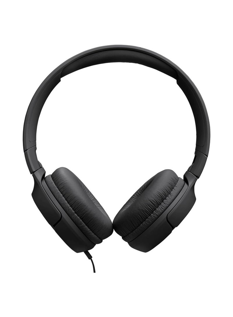 JBL Tune 520C USB-C Wired Headphones – Hi-Res Audio, Pure Bass, 3-Button Remote, Comfortable Fit Black  - Image 5