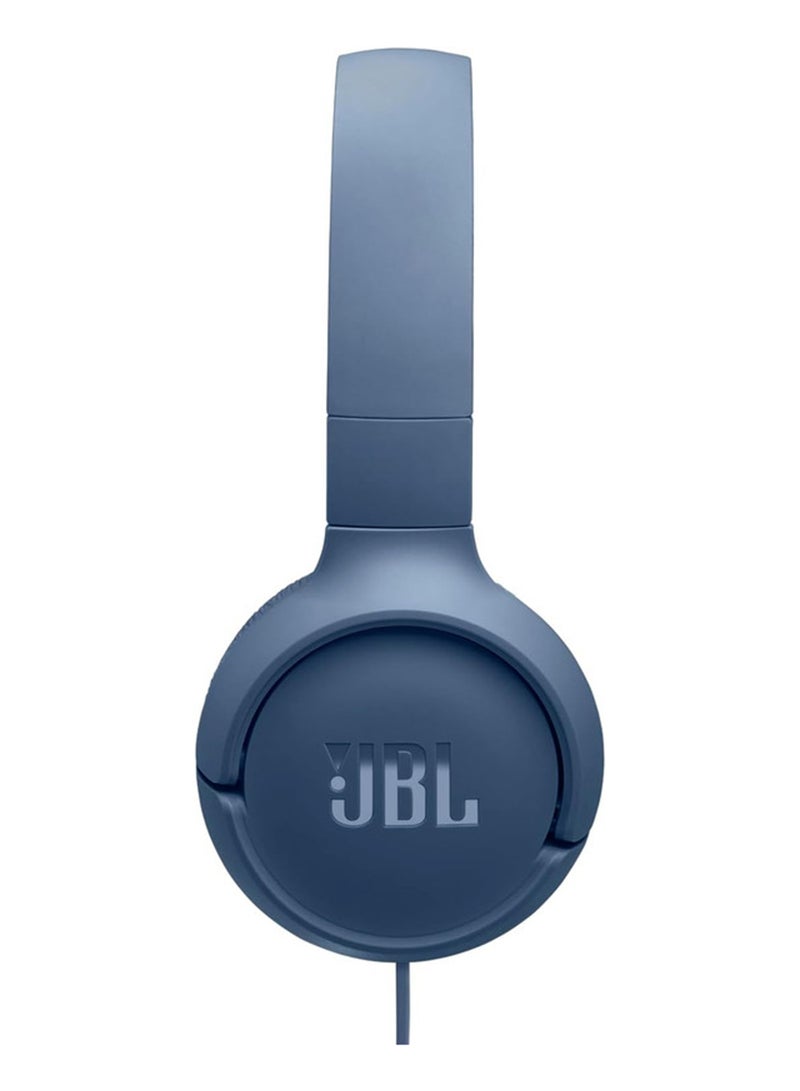 JBL Tune 520C USB-C Wired Headphones – Hi-Res Audio, Pure Bass, 3-Button Remote, Comfortable Fit Blue  - Image 1
