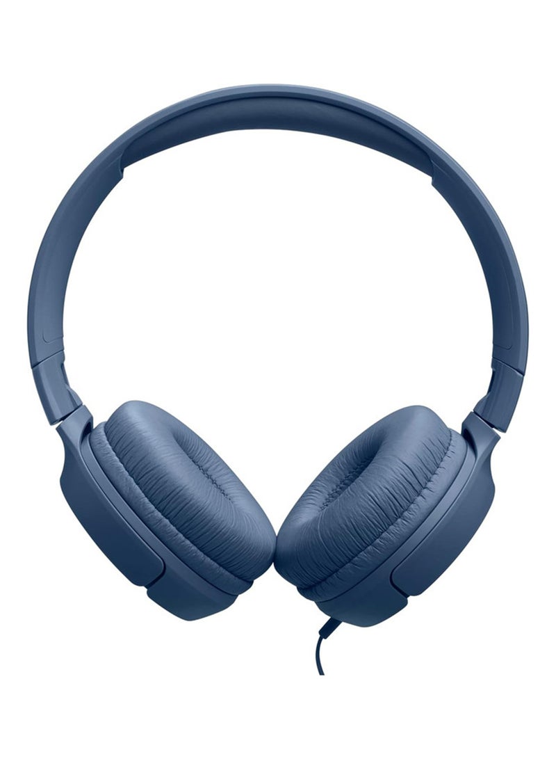 JBL Tune 520C USB-C Wired Headphones – Hi-Res Audio, Pure Bass, 3-Button Remote, Comfortable Fit Blue  - Image 5