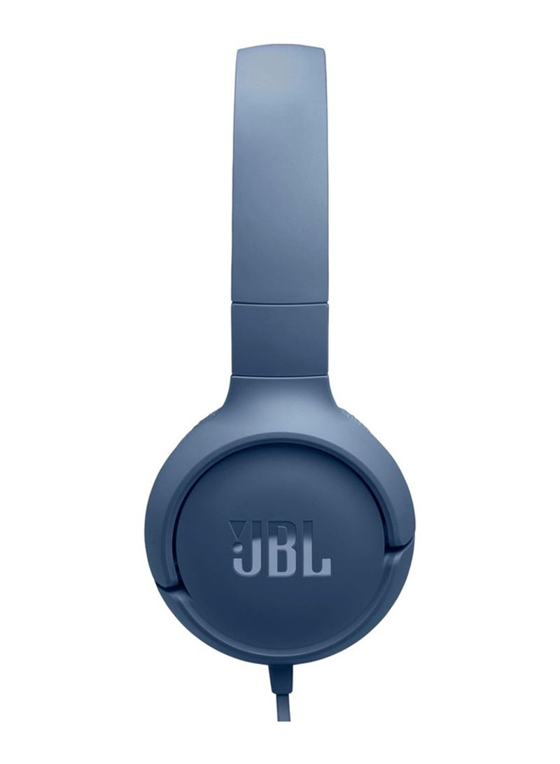 JBL Tune 520C USB-C Wired Headphones – Hi-Res Audio, Pure Bass, 3-Button Remote, Comfortable Fit Blue  - Image 2