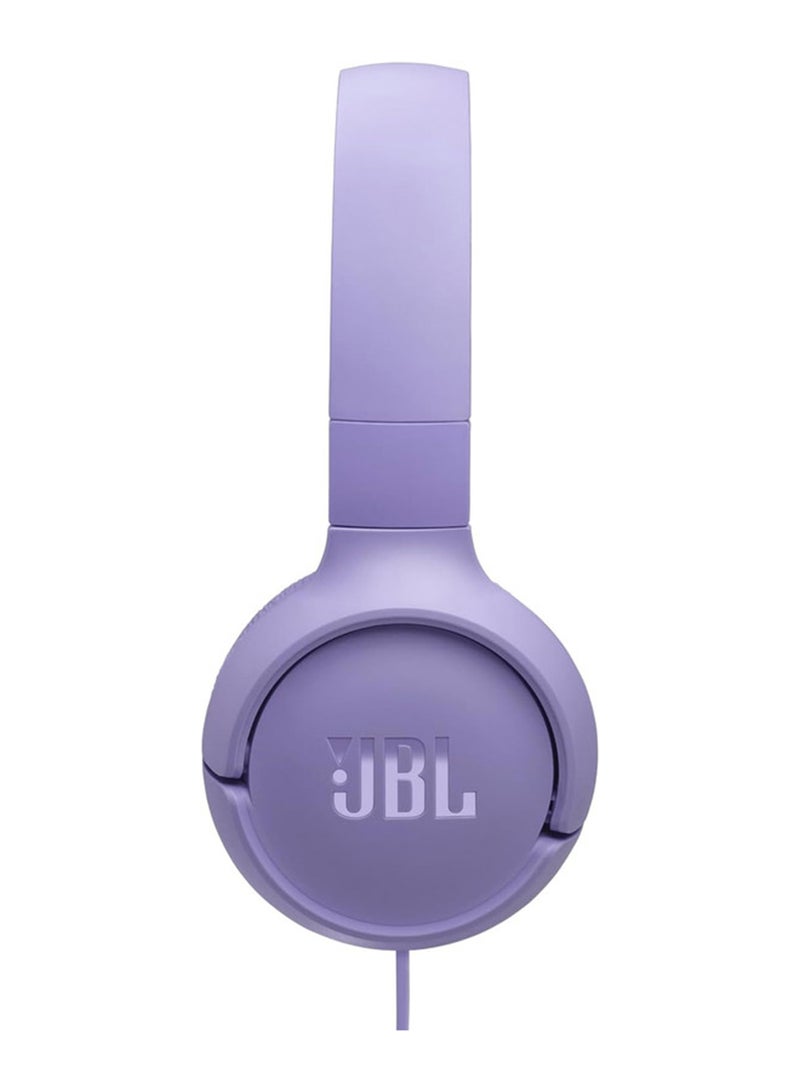 JBL Tune 520C USB-C Wired Headphones – Hi-Res Audio, Pure Bass, 3-Button Remote, Comfortable Fit Purple  - Image 1
