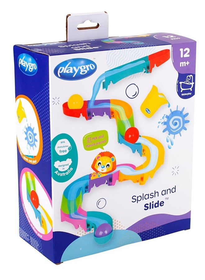 playgro Splash And Slide – Engaging Baby Toy For Development And Sensory Play, 12+ Months 28cm  - Image 2