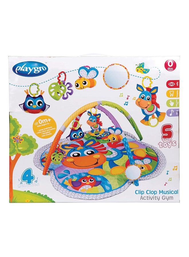 بلاي غرو صالة النشاط الموسيقي كليب كلوب - لعبة مشوقة للأطفال للتطوير واللعب الحسي، 0+ أشهر - Image 1