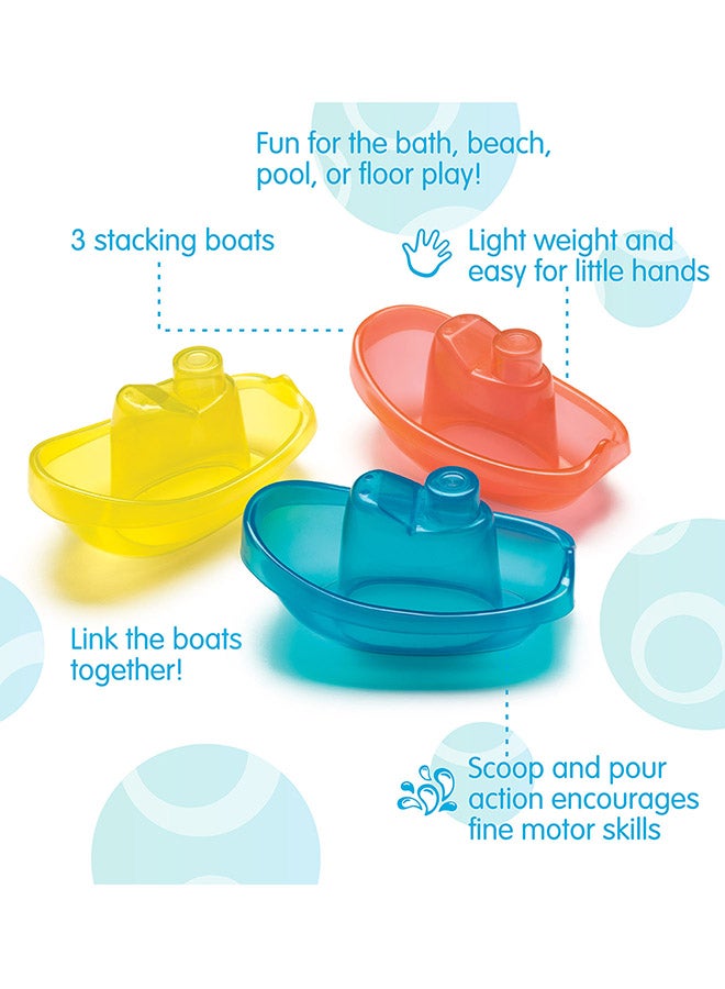 بلاي غرو قوارب الأطفال المشرقة – لعبة مثيرة للأطفال للتطوير واللعب الحسي، 6+ أشهر - Image 3