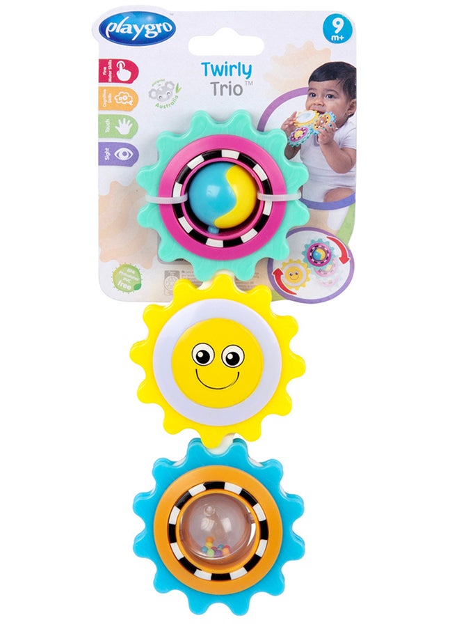 بلاي غرو ثلاثي الدوامة - انتعاش - كيس بولي - لعبة أطفال مشوقة للتطوير واللعب الحسي، 9+ أشهر - Image 2