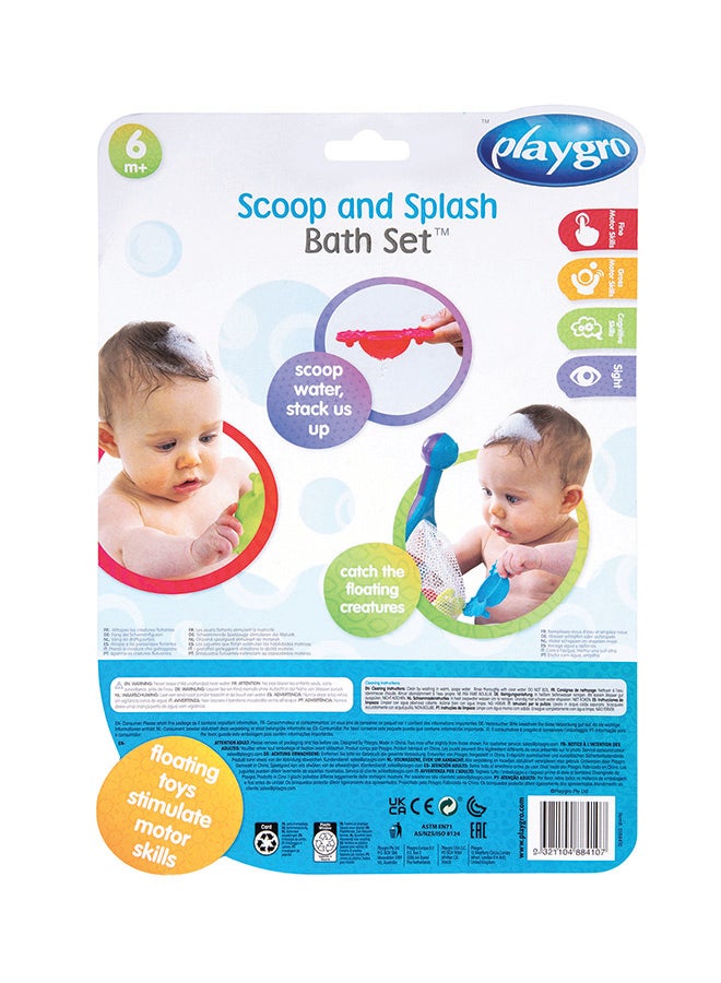 playgro Scoop And Splash Bath Set – Engaging Baby Toy For Development And Sensory Play, 6+ Months 29cm - Image 2