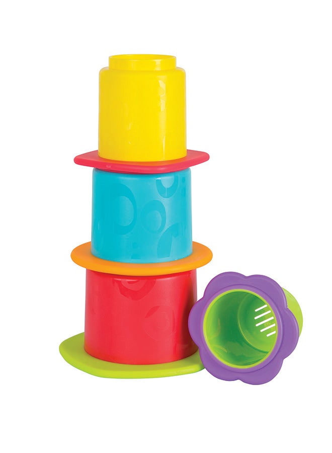 playgro Chewy Stack And Nest Cups – Engaging Baby Toy For Development And Sensory Play, 0+ Months 21cm  - Image 2