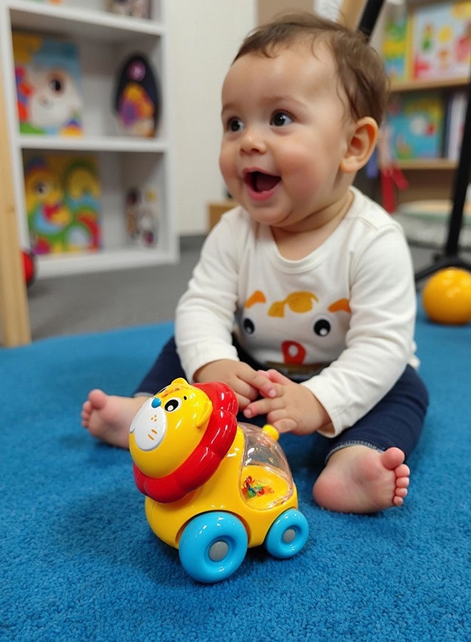 بلاي غرو سيارة الرنين روري الأسد – لعبة مثيرة للأطفال للتطوير واللعب الحسي، 9+ أشهر - Image 4