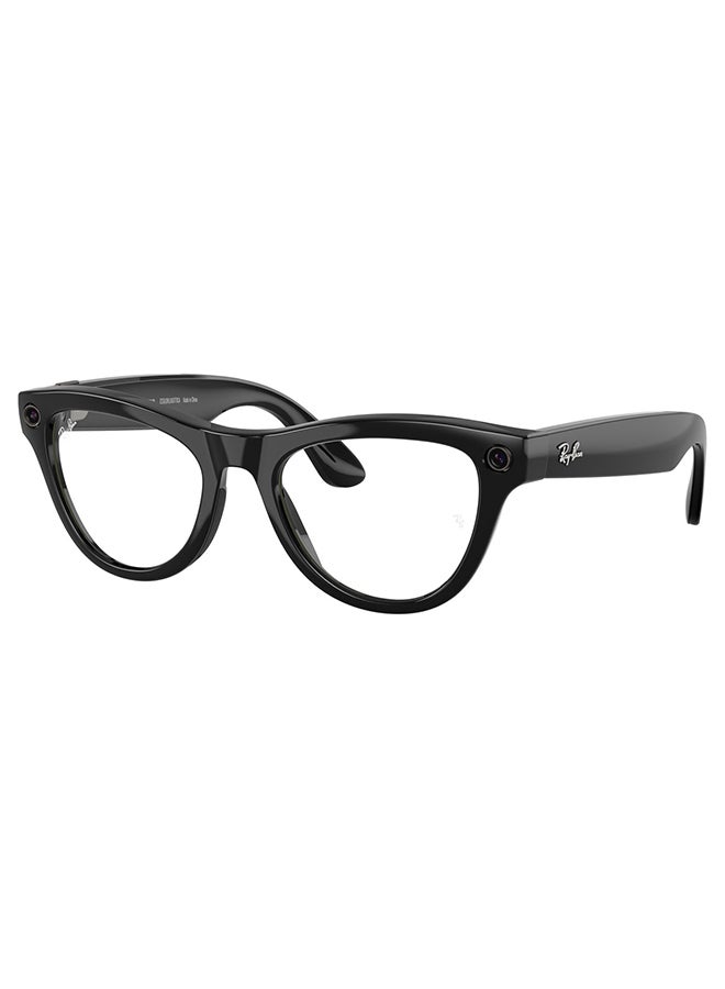 Meta Ray-Ban Meta Skyler glasses with Meta Ai, Audio, Photo, Video Compatibility 601/CH52 - Clear to Amethyst Transition Lenses - Shiny Black RW4010 black  - Image 2