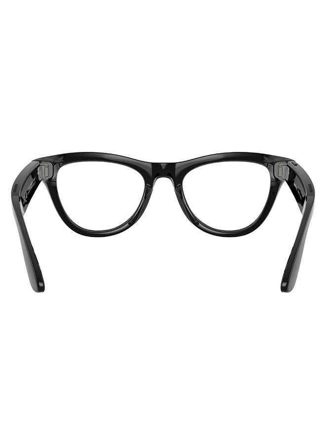 Meta Ray-Ban Meta Skyler glasses with Meta Ai, Audio, Photo, Video Compatibility 601/CH52 - Clear to Amethyst Transition Lenses - Shiny Black RW4010 black  - Image 4