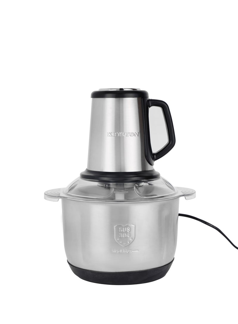 KRYPTON 5.0 L Multi Chopper , Compact Multi-Purpose Chopping Machine, Stainless Steel Gear, Blade Assembly, Cutter Pole/ 2 Buttons, Suitable for Vegetables, Fruits, Meat | 600 W | KNMC6623 | 2-Year Warranty 5 L 600 W KNMC6623 SILVER  - Image 1