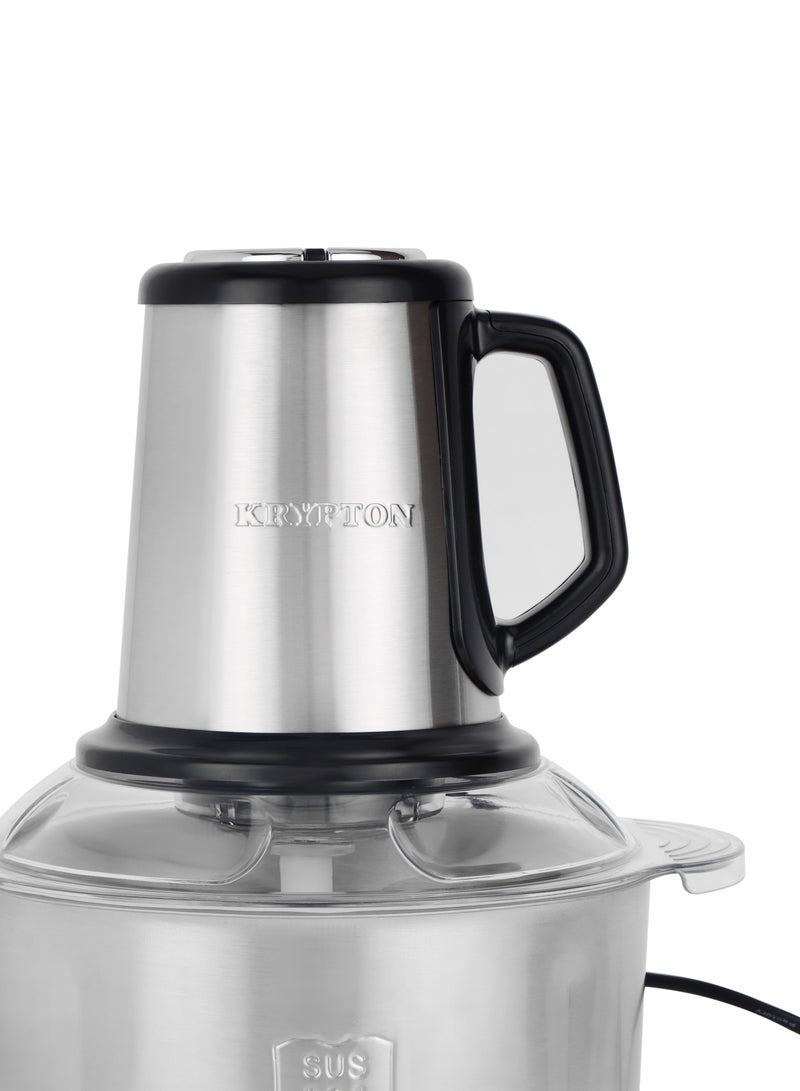 KRYPTON 5.0 L Multi Chopper , Compact Multi-Purpose Chopping Machine, Stainless Steel Gear, Blade Assembly, Cutter Pole/ 2 Buttons, Suitable for Vegetables, Fruits, Meat | 600 W | KNMC6623 | 2-Year Warranty 5 L 600 W KNMC6623 SILVER  - Image 4