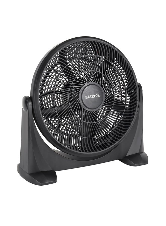 كريبتون 18" Box Fan – 3 Speed, 5 Blade, 180° Adjustable Tilt | Powerful 80W Motor, High Airflow, Quiet Operation | Wide Angle Air Supply for Home, Office, Bedroom, Kitchen | Safety Grill KNF6576 Black  - Image 1
