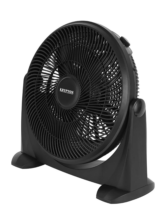 كريبتون 18" Box Fan – 3 Speed, 5 Blade, 180° Adjustable Tilt | Powerful 80W Motor, High Airflow, Quiet Operation | Wide Angle Air Supply for Home, Office, Bedroom, Kitchen | Safety Grill KNF6576 Black  - Image 2