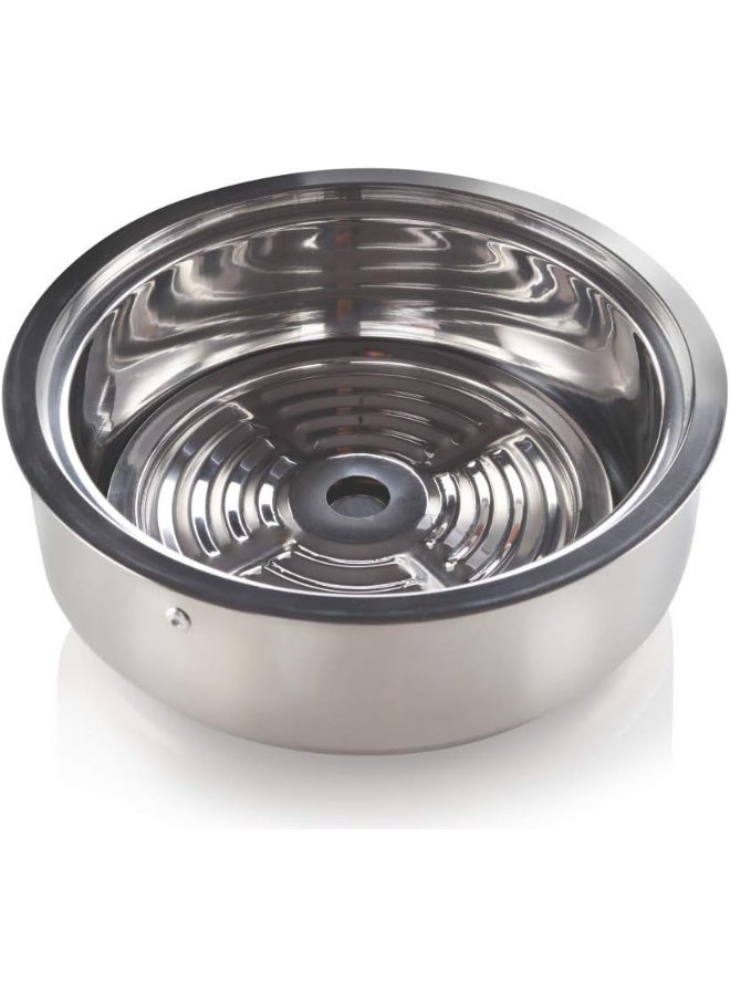 BOROSIL Stainless Steel Insulated Roti Server, 1.1 Litres, Silver 21.7 x 7.5 x 21.7 cm - Image 4