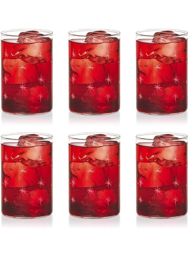 BOROSIL Vdmg295 Vision Deco Medium Galaxy Glass (Set Of 6), 10 Oz (290Ml) - Image 1