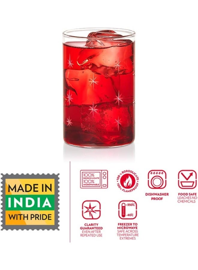 BOROSIL Vdmg295 Vision Deco Medium Galaxy Glass (Set Of 6), 10 Oz (290Ml) - Image 2