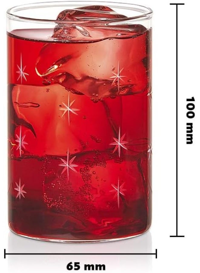 BOROSIL Vdmg295 Vision Deco Medium Galaxy Glass (Set Of 6), 10 Oz (290Ml) - Image 4