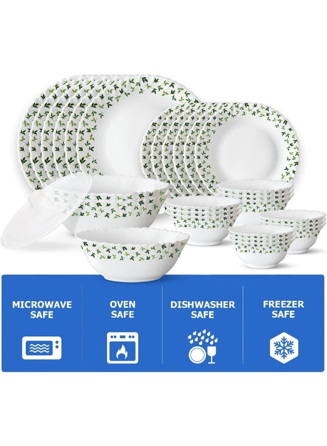 لارا باي بوروسيل طقم عشاء لاراه من سلسلة ساج سيلك من أوبال وير - 35 قطعة - Image 4