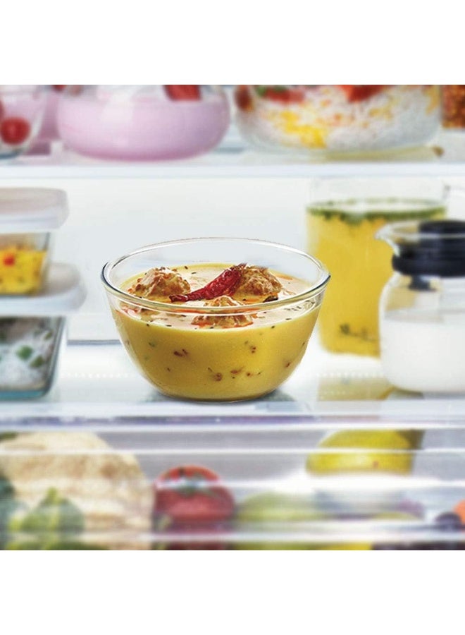 بوروسيل أوعية خلط وتقديم زجاجية صلبة، آمنة للاستخدام في الفرن والميكروويف، مجموعة من 2 - Image 3