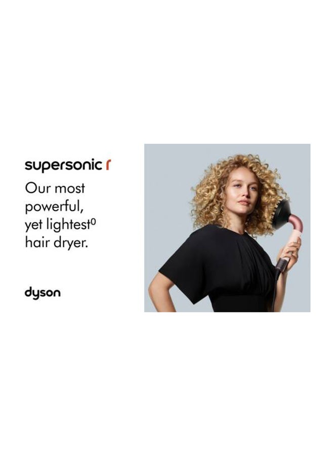 دايسون Dyson Supersonic r Hair Dryer, Hyperdymium Motor, Up to 110,000 RPM, 4 Heat Settings with Cold Shot, 12.4 l/s Airflow, 10 Heater Foils, 1700 W Power, Ceramic Pink/Rose Gold | HD17 - Image 2