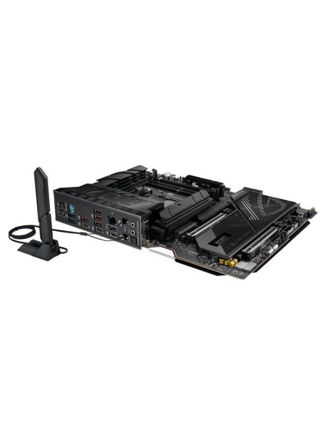 ROG Crosshair X870E Apex ATX Gaming Motherboard, AM5, X870E Chipset, DDR5 (2-DIMM, Up to 128GB, OC 10200MT/s+), Ryzen 7000/8000/9000, PCIe 5.0 x16, 5x M.2 (3x Gen5), Wi-Fi 7, 5Gb LAN, USB4, USB-C 60W PD, SupremeFX Audio, Extreme OC Tools, AI Cooling, BIOS Flashback | 90MB1KR0-M0EAY0