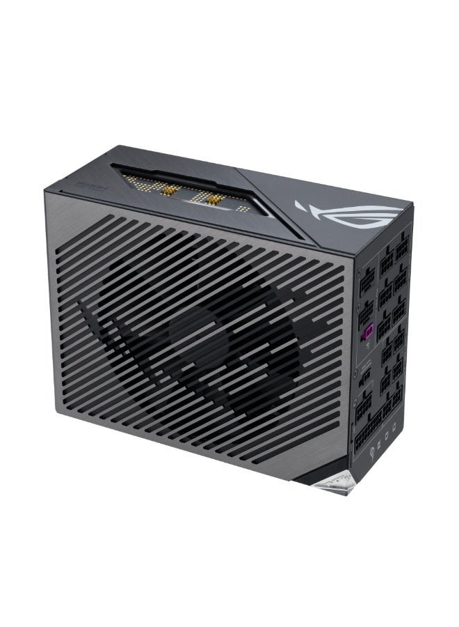 ROG Thor 1600W Titanium III Power Supply, ATX 3.1, 80 Plus Titanium Certified, Fully Modular, PCIe 5.1 Ready, Dual 16-Pin Cables, GaN MOSFETs, OLED Power Display, Zero dB Cooling, RGB Aura Sync, Black | 90YE00V1-B0NA00