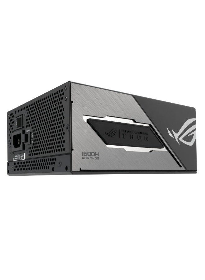 ASUS ROG Thor 1600W Titanium III Power Supply, ATX 3.1, 80 Plus Titanium Certified, Fully Modular, PCIe 5.1 Ready, Dual 16-Pin Cables, GaN MOSFETs, OLED Power Display, Zero dB Cooling, RGB Aura Sync, Black | 90YE00V1-B0NA00  - Image 4