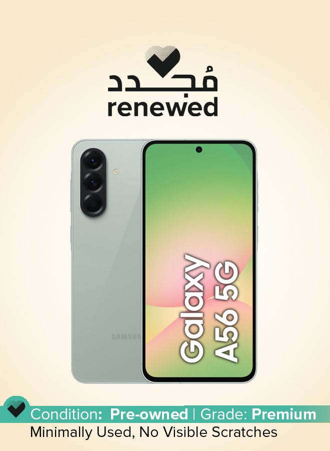 سامسونج Renewed - Galaxy A56 Dual SIM 256GB 5G Awesome Olive - International Version - Image 1